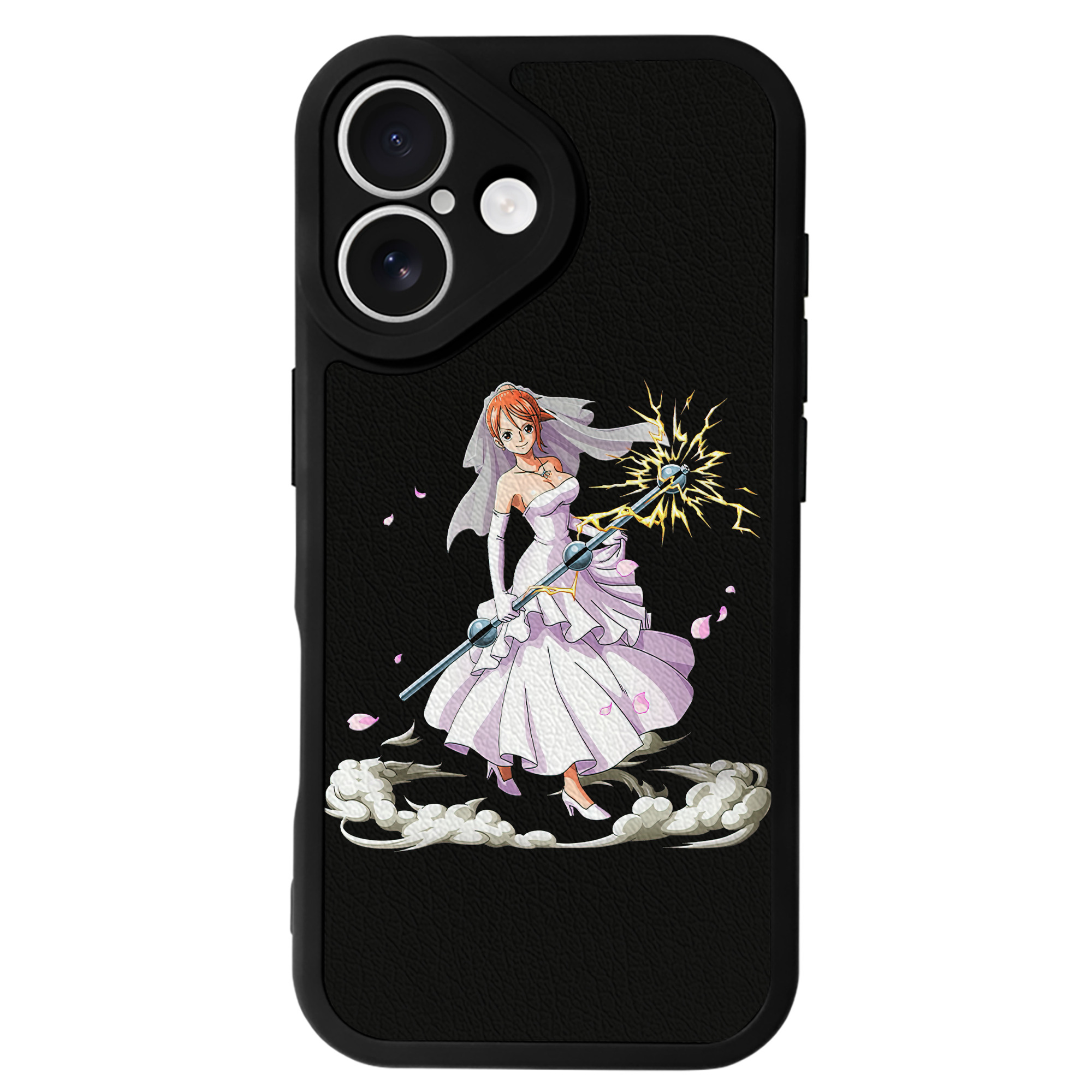 （画像用） ワンピース ナミ ONE PIECE Nami 【iPhone 16シリーズ対応】シリコンスマホケース（レザー調） 材質：シリコン